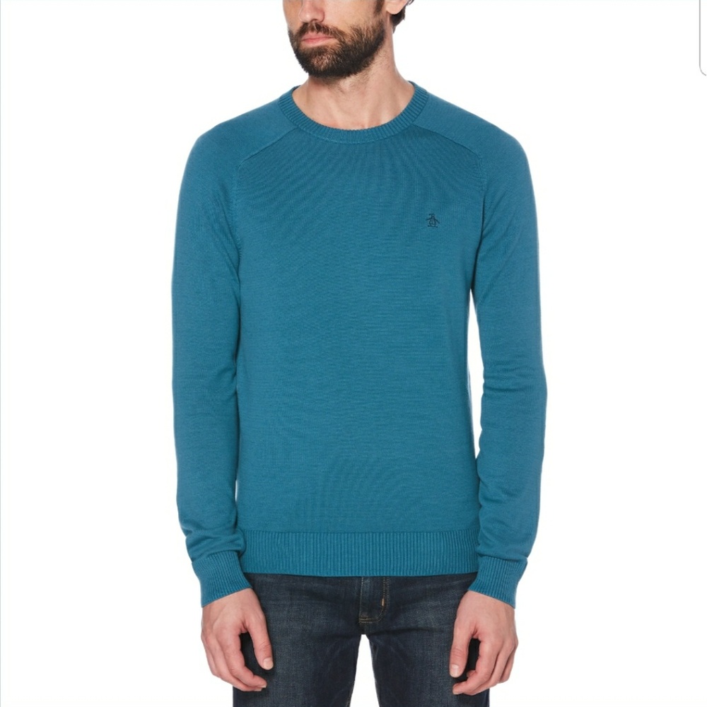 ORIGINAL PENGUIN SADDLE RAGLAN SWEATER
